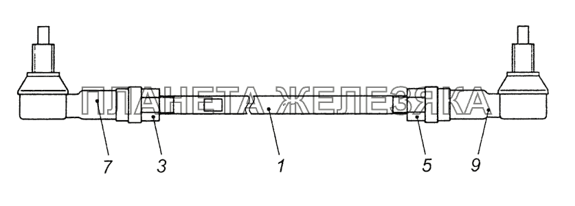 6460-1703520 Тяга реактивная КамАЗ-6520 (Euro-2, 3)